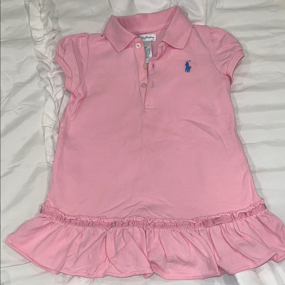 Ralph Lauren Pink Polo dress for baby girl